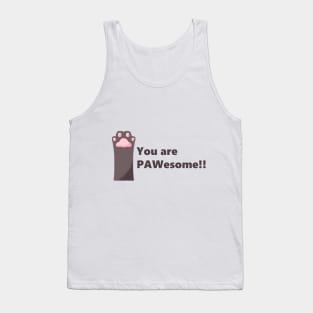 PAWsome Black Cat Paw Tank Top